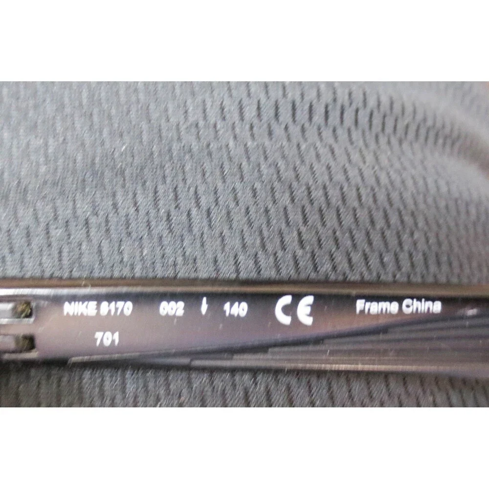 Nike 8170 002 Black Semi Rimless Rectangular Eyeglasses Frames 54-17-140 Mens